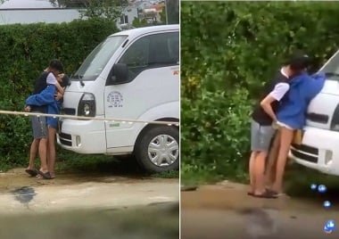 Đoạn clip quay cảnh một cặp đôi 