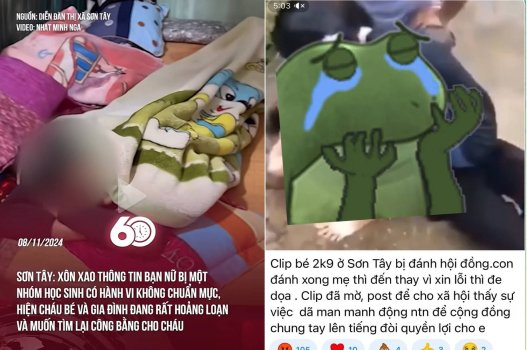 Khiếp, nữ sinh lớp 8 ở Sơn Tây bị hành hung vì ghen tuông, phải trần truồng