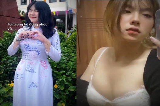 Tik Tok hotgirl vếu khủng bướm căng